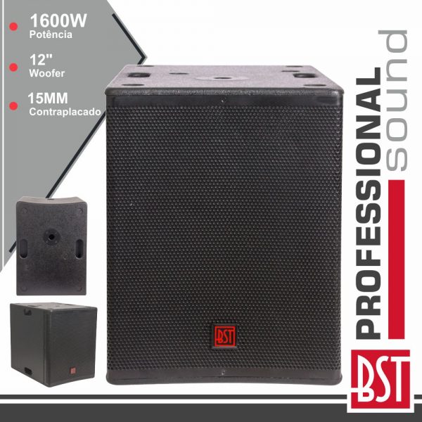 Grave SubWoofer Passivo Pro 12" 1600W BST - (FIRST-SP12S)