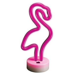 Luz LED Neon Em Forma de Flamingo C/ Base - (FSNE01)