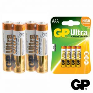 Pilha Ultra Alcalina LR03/AAA 1.5v 4x Blister GP - (GP24AU-BL4)