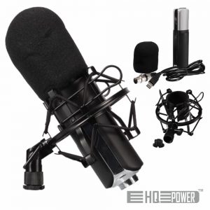Microfone Condensador Cardióide C/ Proteção HQ POWER - (HQMC10001)