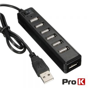 Hub USB2.0 C/ 7 Portas PROK - (HUBUSB07B)