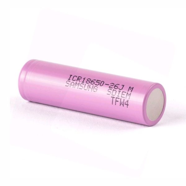 Bateria Lítio 18650 3.7V 2600MA SAMSUNG - (INR18650-26J)