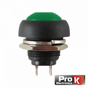 Interruptor Pressão Redondo 0.5a-250vac Verde 12mm IP65 - (ITR015GR)
