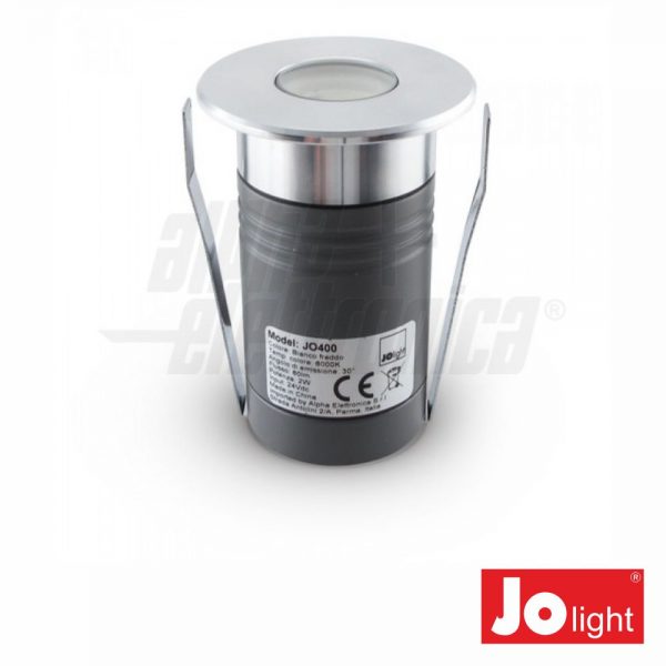 Foco LED 2W 24V 50mm Branco Quente P/ Pavimento IP67 - (JO400WW)