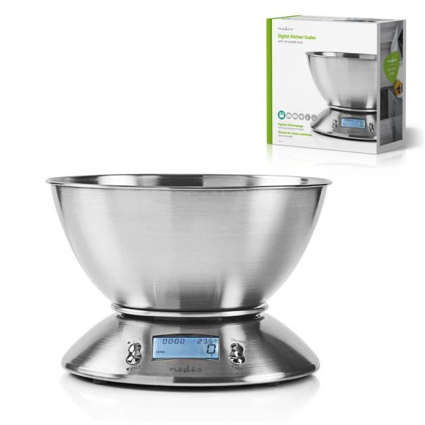Balança Cozinha Digital 5kg C/ Alarme - (KASC111SI)