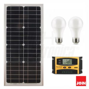 Kit Fotovoltaico 27W 12V S/ Bateria JOIN - (KIT27-SB)