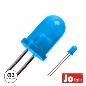 LED 3mm Azul Difuso Intermitente Jolight - (LL0340B-D)
