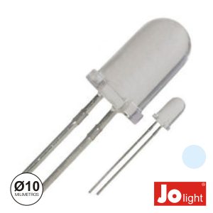LED 10mm Alto Brilho Branco Frio Jplight - (LL1010PW)