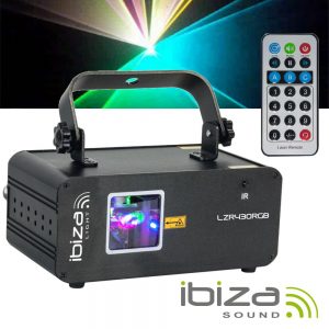 Laser Gráfico Vermelho/Azul/Verde DMX 430mW IBIZA - (LZR430RGB)