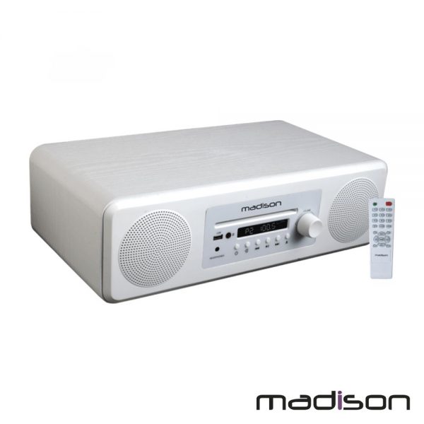 Sistema Som Amplificado 2x4" Cd/USB/BT/FM 50W Madison - (MAD-MELODY-WH)