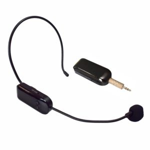 Microfone Headset P/ PC Smartphone C/ Bat e Adaptadores - (MICLAPL8)