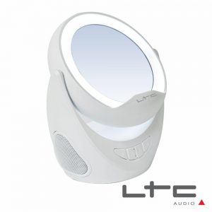 Coluna Bluetooth C/ Suporte P/ Telemóvel E Espelho LED LTC - (MIRROR-PHONE)