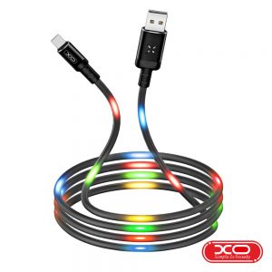 Cabo USB-A USB-C 2.1A 1M LEDS Coloridos XO - (NB108-USBC)