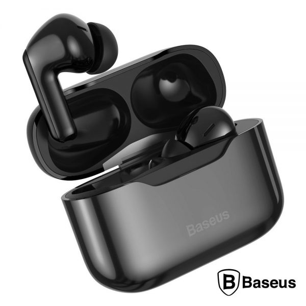 Auriculares Bluetooth V5.1 TWS ANC Pretos BASEUS - (NGS1-01)