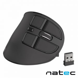 Rato Óptico Vertical S/ Fios C/ Display BT+ USB 2.4GHz NATEC - (NMY-1601)
