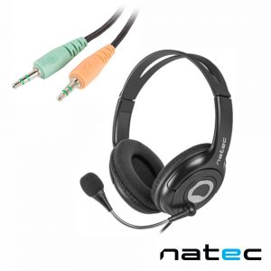 Auscultadores Stereo C/ Microfone NATEC - (NSL-1178)