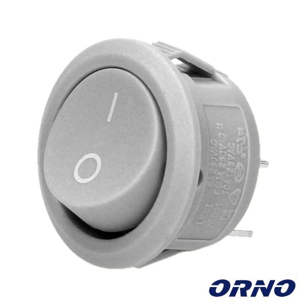 Interruptor Basculante On-Off Cinzento ORNO - (OR-AE-13180/G)