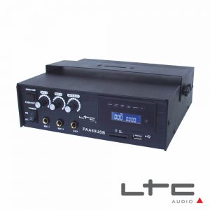 Amplificador 3 Canais Pa 70v 12/220v 60W USB/SD Ltc - (PAA60USB)