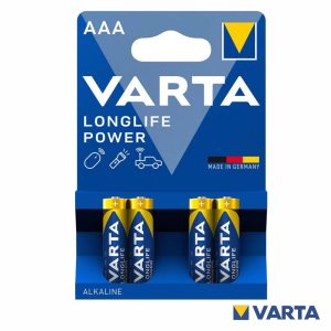 Pilha Alcalina AAA 1.5V 4x Longlife Power VARTA - (PAV-AAA/4)
