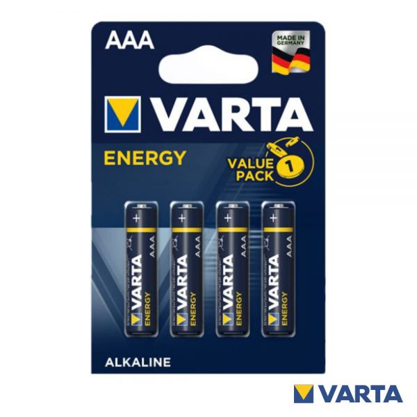 Pilha Alcalina LR03/AAA 1.5V 4x Blister Energy VARTA - (PAV-LR03/4)