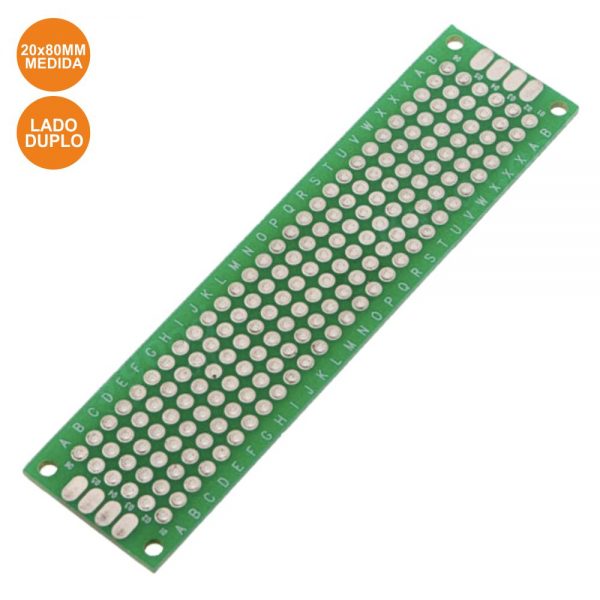 Placa Circuito Impresso Perfurada Em Pontos 20x80mm - (PCIP023)