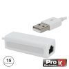 Cabo Adaptador USB / RJ45 10/100Mbps PROK - (PK-USBRJ45)