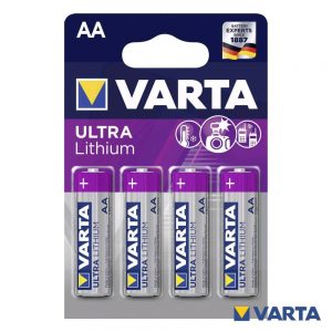 Pilha Ultra Lítio LR6/AA 1.5V 4x Blister VARTA - (PLV-AAB4)