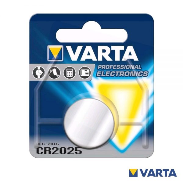 Pilha Lítio Botão CR2025 3V Blister VARTA - (PLV-CR2025)
