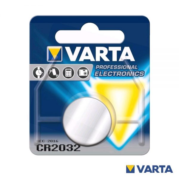 Pilha Lítio Botão CR2032 3V Blister VARTA - (PLV-CR2032)