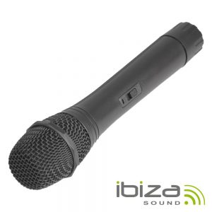 Microfone S/ Fios P/ Colunas Port Uhf 863mhz IBIZA - (PORTUHF-HAND)