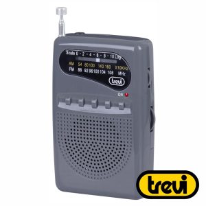 Rádio Portátil AM/FM Clássico Cinzento TREVI - (RA-710-BK)