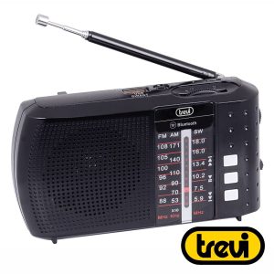 Rádio Portátil AM/FM/BT Clássico Preto TREVI - (RA-7F20-BT-BK)