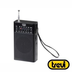 Rádio Portátil AM/FM Clássico Preto TREVI - (RA7F15)