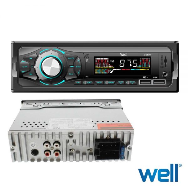 Auto-Rádio Mp3 Wma 4x40W C/ FM/AUX/SD/USB/BT - (RADIO-CAR-SHOW-WL)