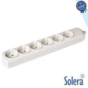 Extensão Elétrica 6x Schuko SOLERA - (SLR-8006)