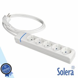 Extensão Elétrica 5x Schuko 1.5m Branco SOLERA - (SLR-8015P)
