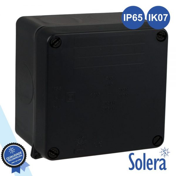 Caixa De Derivação Estanque 100x100x55mm IP65 IK07 SOLERA - (SLR-815N)