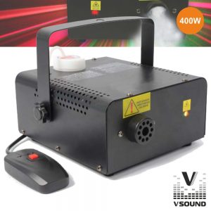 Máquina De Fumos 400W C/Laser 150mW R/G VSOUND - (VSFUMOS400LA)