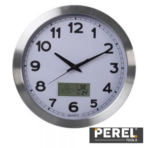 Relógio De Parede Ponteiros Termómetro Higrómetro - (WC102)
